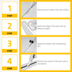 SIKA Sikaflex Construction Sealant - Aluminum Gray, Paintable Polyurethane, All-Purpose for Sealing Joints & Gaps, 10.1 fl. oz Cartridge - Weatherproof, Durable, Self-Leveling, Non-Corrosive