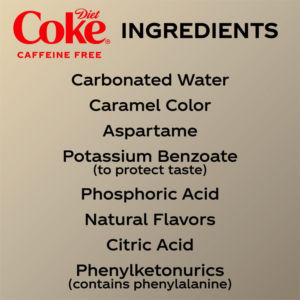 Diet Coke Caffeine Free Soda | 16.9 fl oz | 12 Pack | Soft Drink