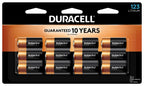 Duracell CR123A 3V Lithium Battery, 12 Count, 10-Year Storage, High Power