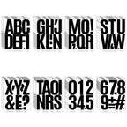 Llewyn 300 Pcs 40 Sheets Letter Stickers,Self Adhesive Waterproof 4 Inch Mailbox Numbers Vinyl Stickers,Alphabet Decals for Water Bottle,Window,Door,Classroom,Car,Laptop,Scrapbook (Black, 4 Inch)