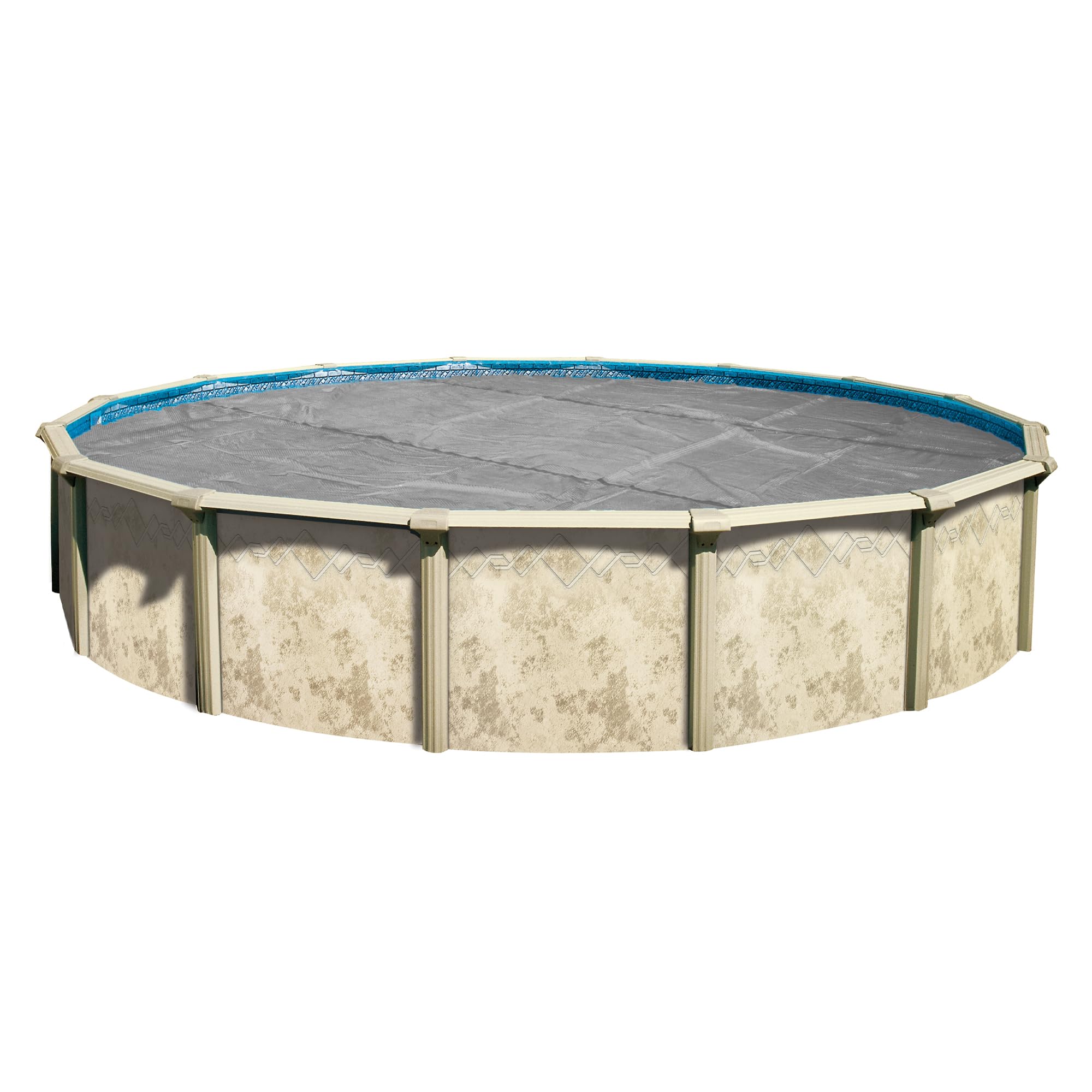 In The Swim 18' Ultra Silver Round Solar Pool Cover 16 Mil for Solar Heating Above Ground Pools and Inground Pools