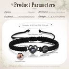 Aiemghsde Custom Bracelets with Picture inside, Personalized Gifts for Men Women, Picture Bracelet Personalized Photo ProjectionBracelet Memorial Gifts for Loved One (Black), adjustable