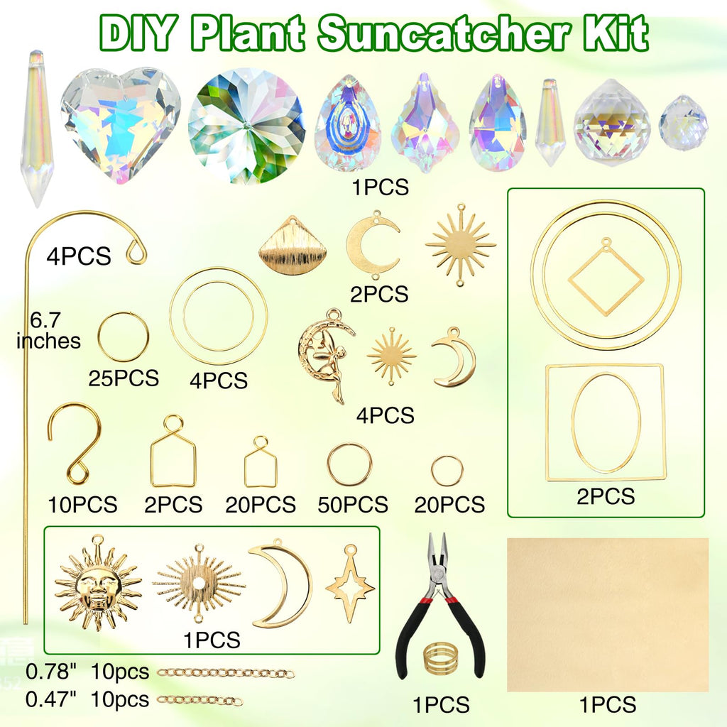 DIY Sun Catcher Kits for Adults, 260pcs Crystal Suncatchers Making Supplies