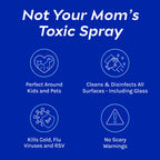CleanBoss Botanical Disinfectant - Multi-Surface Cleaner - 128 oz - Kills 99.9% of Germs + Cold & Flu Viruses - Fresh Thyme Scent - No Rinse on Food Contact Surfaces - Pet Friendly