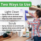 Kitchen Cabinet Cleaner - Plant Based Cleaner Solution, Safe on Paint and Wood, Safe for Daily Use, No Residue, Eco-Friendly, Approved by Cabinet Finish Specialists - 32oz by Final Touch