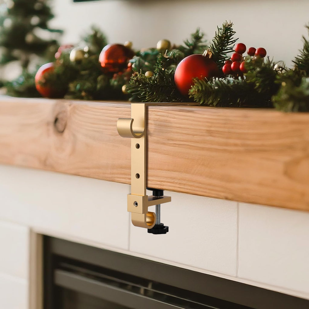 Stocking Hangers for Mantle,2 in 1 Adjustable Christmas Stocking Holder
