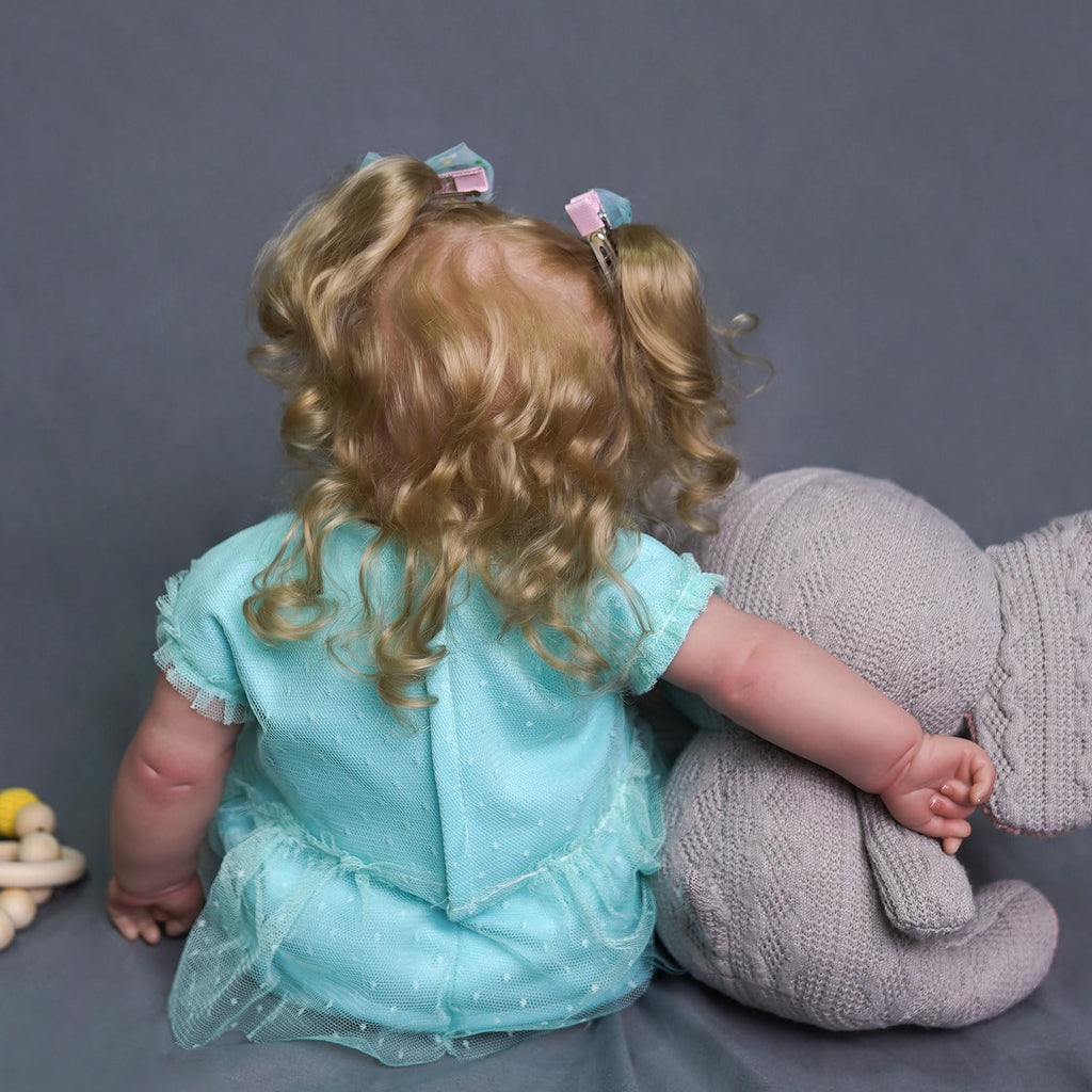 JIZHI Lifelike Reborn Baby Dolls - 20-Inch Feeling Realistic-Newborn Adorable Playful Real Life Baby Dolls with Feeding Kit & Gift Box for Kids Age 3 +