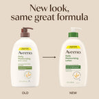 Aveeno Daily Moisturizing Body Lotion, Fragrance-Free Light & Creamy Lotion for Dry, Sensitive Skin With Prebiotic Oat Nourishes & Strengthens Skin's Moisture Barrier, Value Size, 33 fl oz