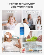 Waterdrop WD-F27 Replacement for Samsung® Refrigerator Water Filter HAF-CIN/EXP, DA29-00020B, HAF-CIN, RF28HMEDBSR, RF263BEAESR, RS25J500DSR, RF263TEAESG, HDX FMS-2, DA97-08006A-1, 3 Pack