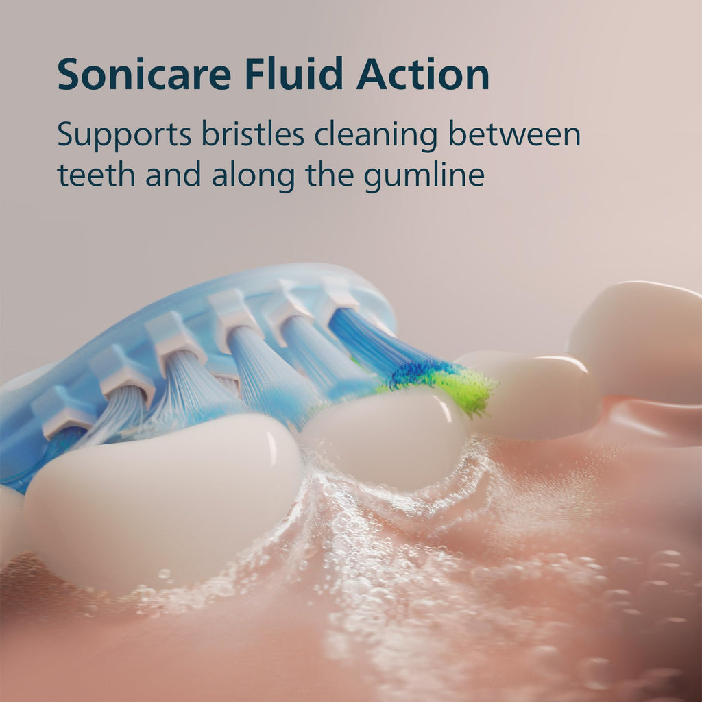 Philips Sonicare 5900 Series Electric Toothbrush, Pressure Sensor, 6 Brushing Settings, SmarTimer, BrushPacer, 21-Day Runtime, Gentle Professional-Clean Feel, for Sensitive Gums, Navy, HX7133/02