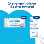 WaterWipes Sensitive Whole Body Cleansing Wipes, 99.9% Purified Water, XL Textured Wipes, Incontinence Care, Fragrance Free, 90 Count