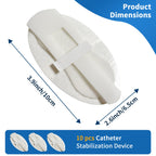 10 pcs Foley Catheter Stabilization Devices,Sterile Individually Packaged,Self-High Adhesive Catheter Supplies for Single/DoubleTube Holder,Catheter Holder