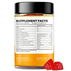 WELVIUM Vitamin D3 K2 Gummies 10000 IU with Magnesium Glycinate, Calcium, B12, K2 MK-7, Vitamins A, E, Lutein, Zeaxanthin - ADK Chewable Supplement for Bone, Eye, Immune Support - D3K2 Gummies