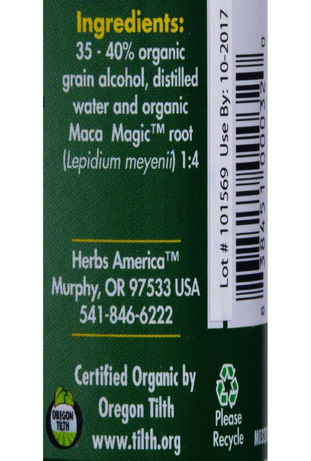 Maca Magic: 100% Organic Liquid Extract (2oz) Peruvian Premium Grade Maca - Full Spectrum Blend of Black Maca, Red Maca, Purple Maca, and Yellow Maca - Certified Organic - Raw Vegan
