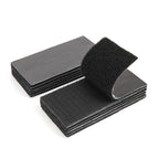 2x4 inch Strong Adhesive Hook and Loop Tape - Sticky-Backed Adhesive Fasteners, Suitable for Home Organization, Carpet Fixation, Sofa Cushion Fixation and DIY Crafts (Black, 2 in x 4 in, 10 Pairs)