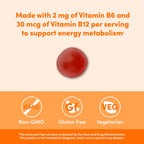 Amazon Elements - B-Complex, Supports Immune and Normal Energy Metabolism, 70-Day Supply, Vegan, Adult, Non-GMO (Previously Revly), 70 Gummies (Pack of 2)