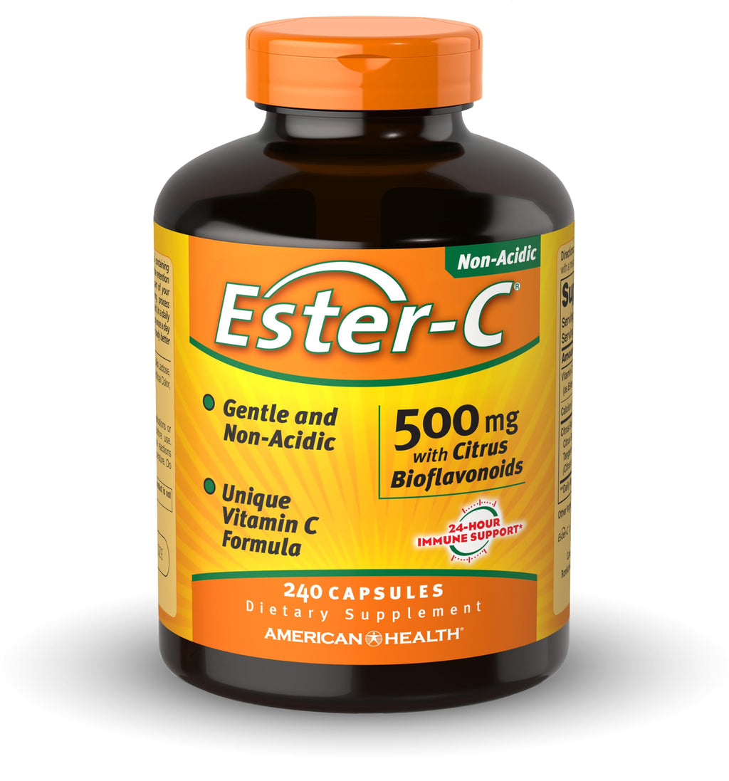 American Health Ester-Vitamin C with Citrus Bioflavonoids 500 Milligrams 240 Capsules