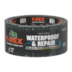 T-REX Flexible Waterproof Tape - Heavy Duty Adhesive Waterproofing Tape for Pool Repair, Leaks, Roof Patches - Extreme Weather & UV Resistance - Black, 1.88" x 30 ft. (Pack of 1)
