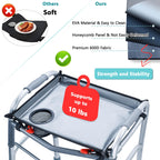 BAGSFY Walker Tray for Folding Walkers with Cup Holder – Hard Tray Table for Seniors,Easy Install, Universal Fit Walker Accessory for Meals, Drinks, Reading, Laptop