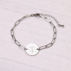 Medical Alert ID Bracelet for Women, Gold Silver Rose Paperclip Adjustable
