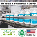 Bio-Relieve Biologic Nutrients Turmeric Supplement, 10-in-1 Herbal Joint Supplements for Men & Women, with Muscle, Bones, Nerves, & Joint Support - Daily Mobility Support, 120 Capsules