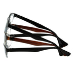 Foster Grant Men's Pete Rectangular Reading Glasses, Black and Brown, 3 Pack, 2x