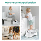 Squatting Potty for Adults, 16.7" Toilet Stool Squat Adult, Bathroom Stool Heavy Duty, Anti Slip Toilet Step for Bathroom