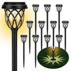 ruhotili Solar Outdoor Lights, Outdoor Waterproof IP65, Bright Powered by Solar Garden Lights for Patio, Yard, Driveway Decoration (12 Pack