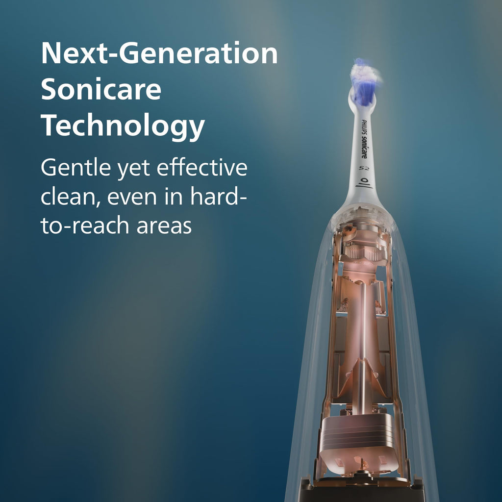 Philips Sonicare 5950 Series Electric Toothbrush, with Pressure Sensor, for Sensitive Gums, 6 Brushing Settings, SmarTimer, BrushPacer, 21-Day Runtime, Travel Case, Black, HX7131/03