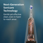 Philips Sonicare 5950 Series Electric Toothbrush, with Pressure Sensor, for Sensitive Gums, 6 Brushing Settings, SmarTimer, BrushPacer, 21-Day Runtime, Travel Case, Black, HX7131/03