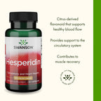 Swanson Hesperidin - Citrus-Derived - Cardiovascular & Hearth Health Support- Contributes to Muscle Recovery* - Features Antioxidant Properties - Gluten Free & Non-GMO - 60 Capsules