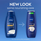 NIVEA Nourishing Care Body Wash with Nourishing Serum, Moisturizing Body Wash for Women, Enriched with Provitamin B5 and Vitamin E, 20 Fl Oz Bottle, Pack of 3