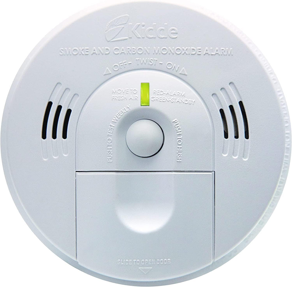 Kidde Smoke & Carbon Monoxide Detector, Hardwired, Interconnect Combination Smoke & CO Alarm with Battery Backup, Voice Alert, Pack of 2