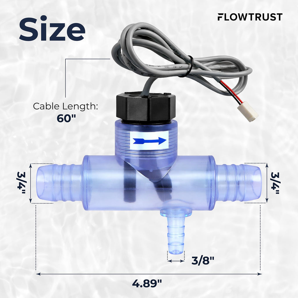 FlowTrust Hot Tub Flow Switch 2560-040 (Q-12DS-C2) – Replacement for Jacuzzi & Sundance Spa – Fixes FLO / FL1 / FL2 Error Codes – OEM Grade Plug & Play with Complete Install Kit