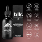 blk. PH 8+ Natural Mineral Alkaline Water Drops Electrolyte Infused with Fulvic and Amino Acids, Zero Sugar, 2oz., 3-Pack