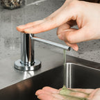 Soap Dispenser for Kitchen Sink Polished Chrome GAPPO Stainless Steel Countertop Pump Hand Lotion Built in Bottlend Lotion Built in Bottle