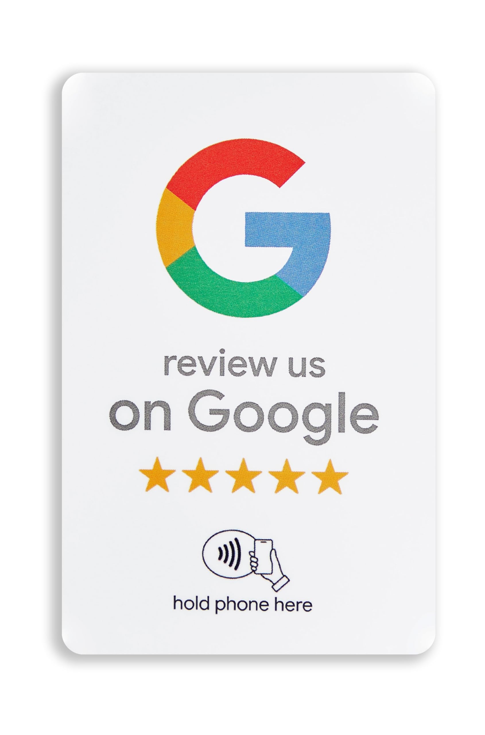 Google Review Tap Card - NFC and QR Code Card for Small Business, Get More Customer Reviews, Must Have for Office, Trade Shows & Vendor Booths, Essential Marketing Accessories and Supplies