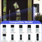 Video Doorbell Mount, Adjustable 30 to 55 Degree Doorbell Camera Angle Bracket Mount Wedge Kit Compatible with Video Doorbell 3/3 Plus/ 4 for Doorbell Security System Accessories