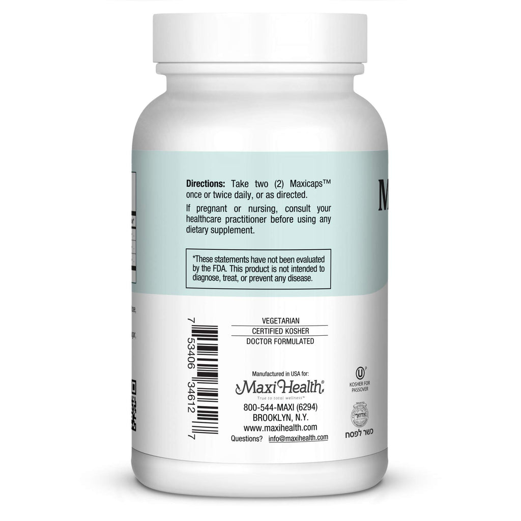 Maxi Kosher for Passover Calm Serenity and Relaxation Support Capsules, 120 Count