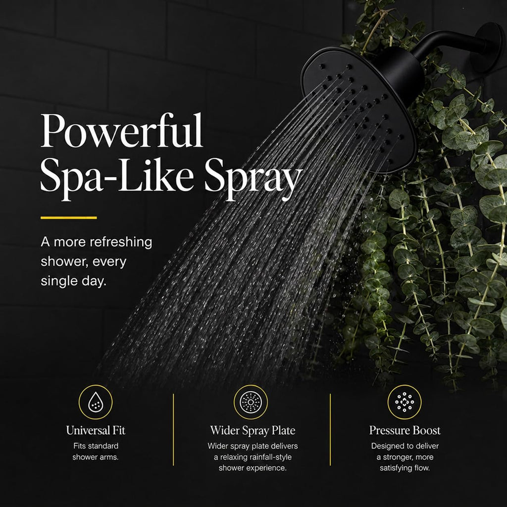 Afina High Pressure Rain Filtered Shower Head - 2.5 GPM - Chrome