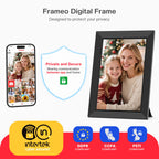 Frameo 10.1" WiFi Digital Picture Frame, Electronic Photo Frames - 32GB