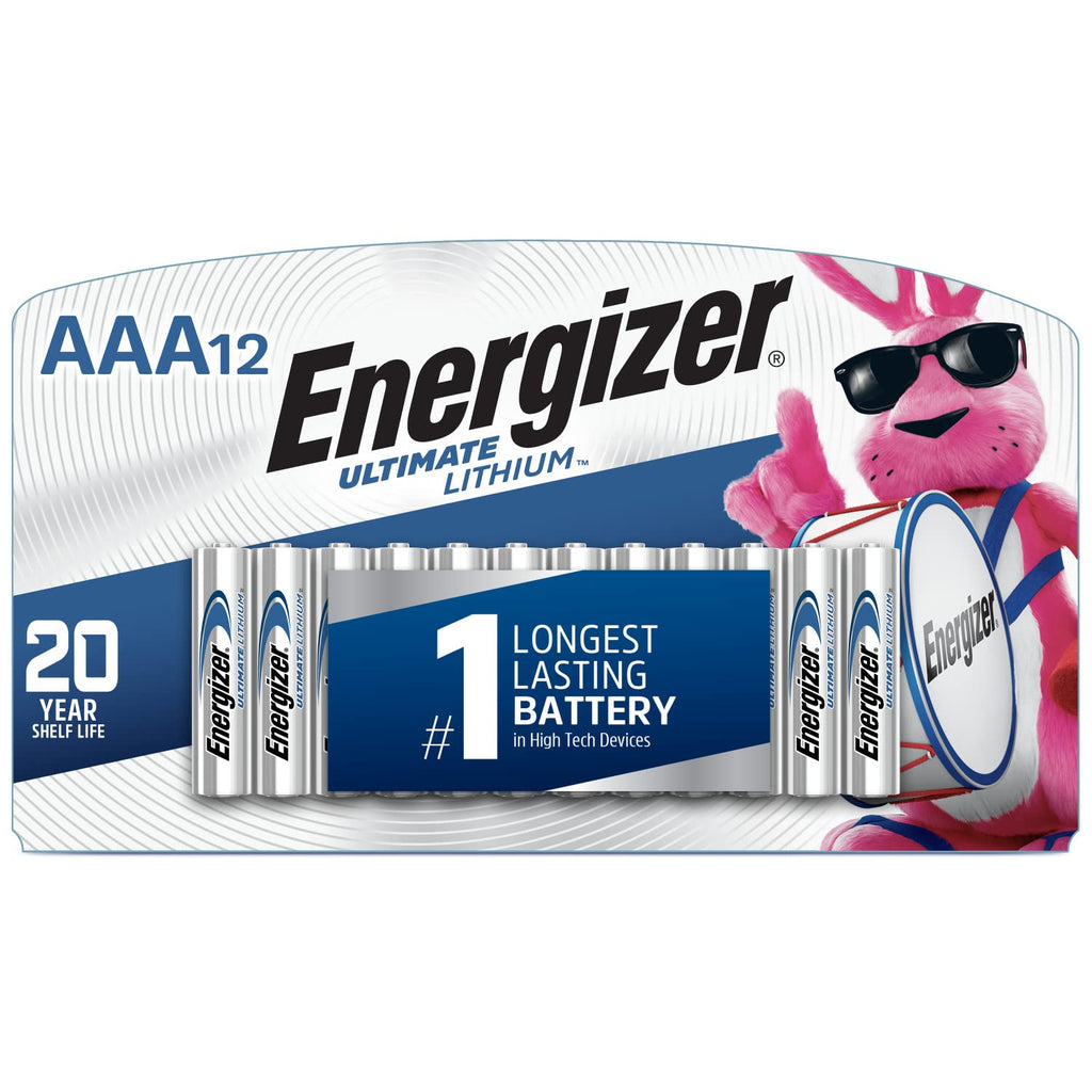 Energizer AAA Batteries, Ultimate Lithium Triple A Battery, 12 Count