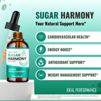 Sugar Harmony Drops, SugarHarmony Blood Formula Support Supplement Drops - Maximum Strength, All Natural Healthy Circulation, Stable Levels & Overall Health, Advanced Sugar Harmony Reviews (2 Pack)