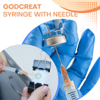 25Pcs 3ml Luer Lock Syringes with 25G 1" Needles, Individually Wrapped
