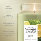 Yankee Candle Sage & Citrus Scented Candle, 22oz Large Jar
