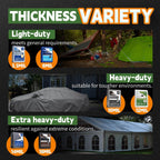 RAINDEWAY Extra Large Tarp 60x60, 8 Mil Thick, Black Tarps Heavy Duty Waterproof, UV Resistant, Cover with Metal Grommets and Reinforced Edges, Finished Size