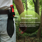 LRLXE Metal Detector Shovel, Heavy Duty Double Serrated Edge Digger