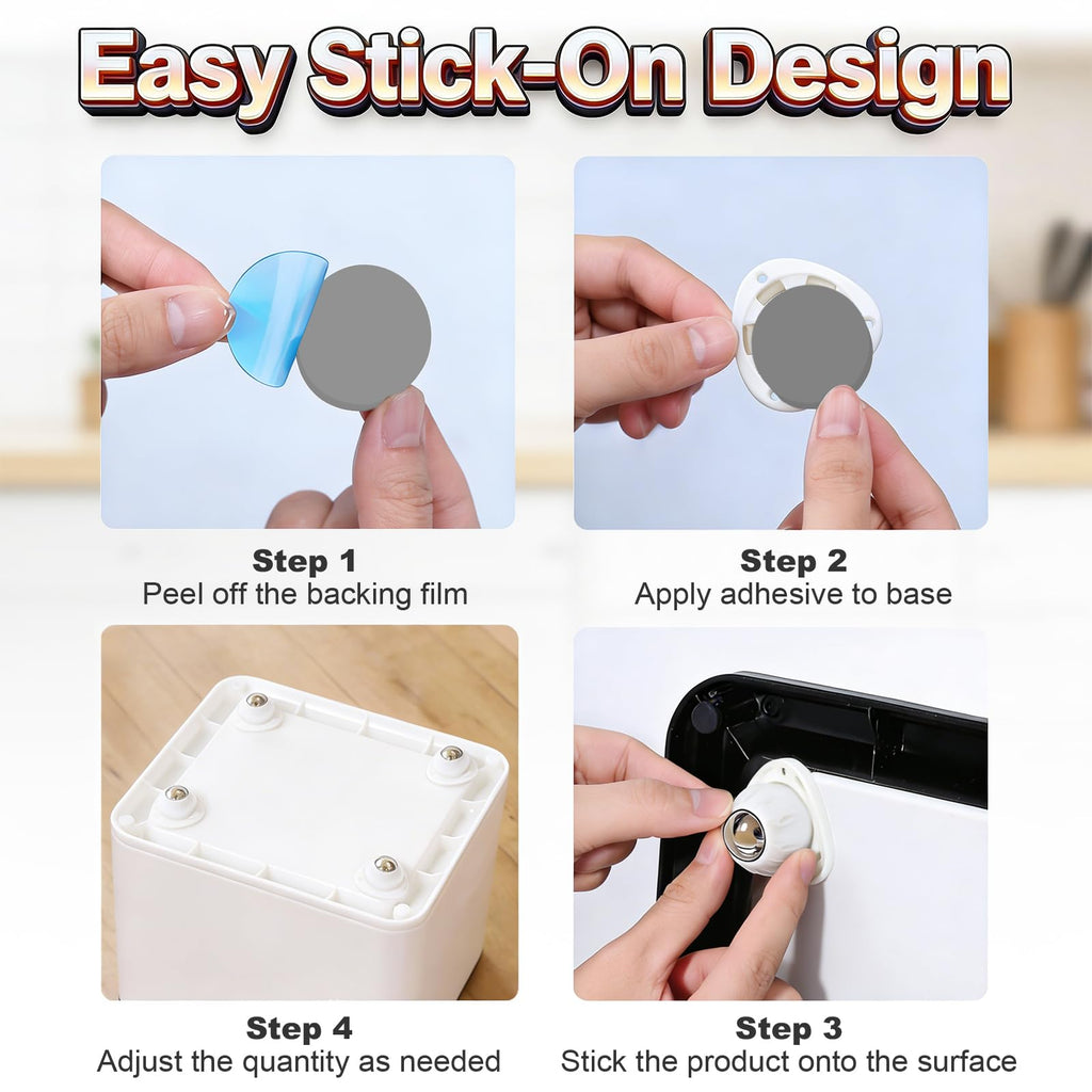 Heavy Duty Self Adhesive Furniture Casters 4 Pack Stick-On Swivel Wheels