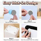 Heavy Duty Self Adhesive Furniture Casters 4 Pack Stick-On Swivel Wheels
