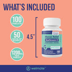 WELMATE - Mucus Relief - Guaifenesin 1200 mg Maximum Strength - Extended-Release Expectorant Tablets - Helps Clear Chest Congestion & Loosen Mucus - 12 Hour Relief - 100 Count